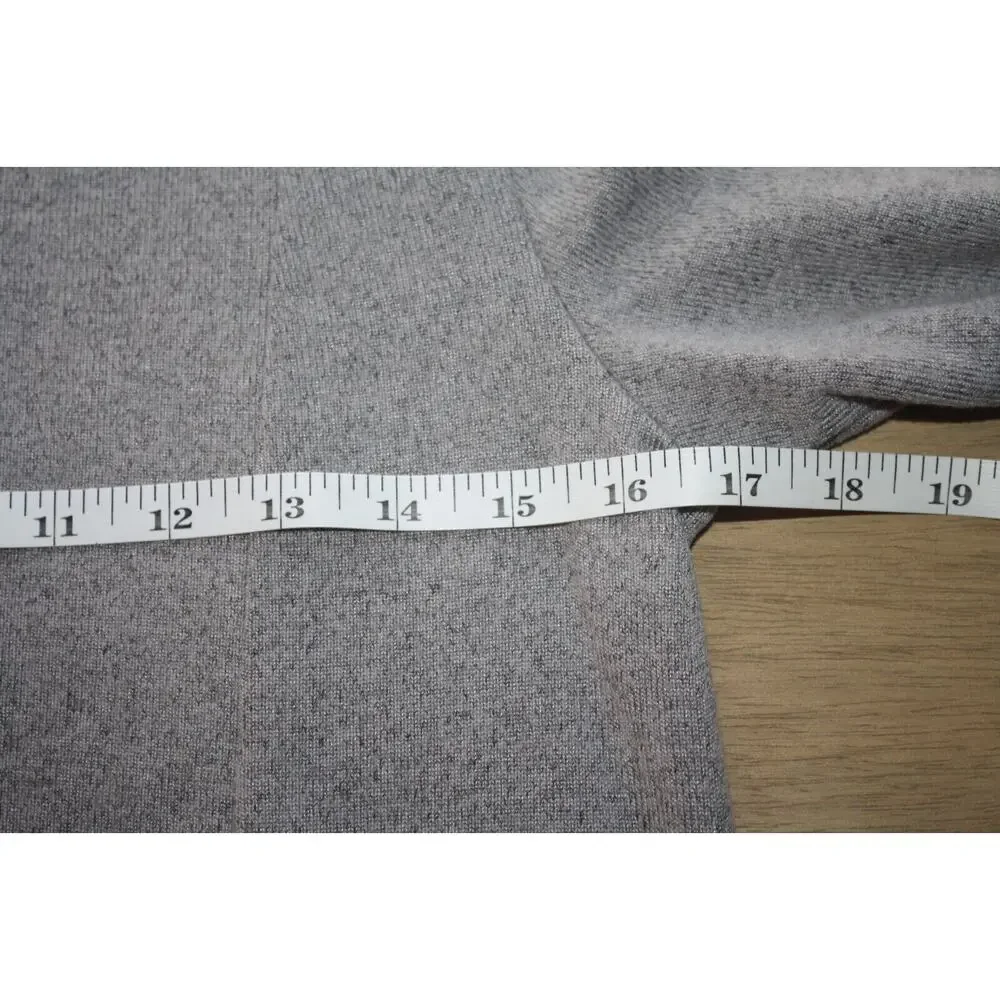 Axyeh Women's Dress Small Gray 3/4 Sleeve Soft A Line - Picture 4 of 7